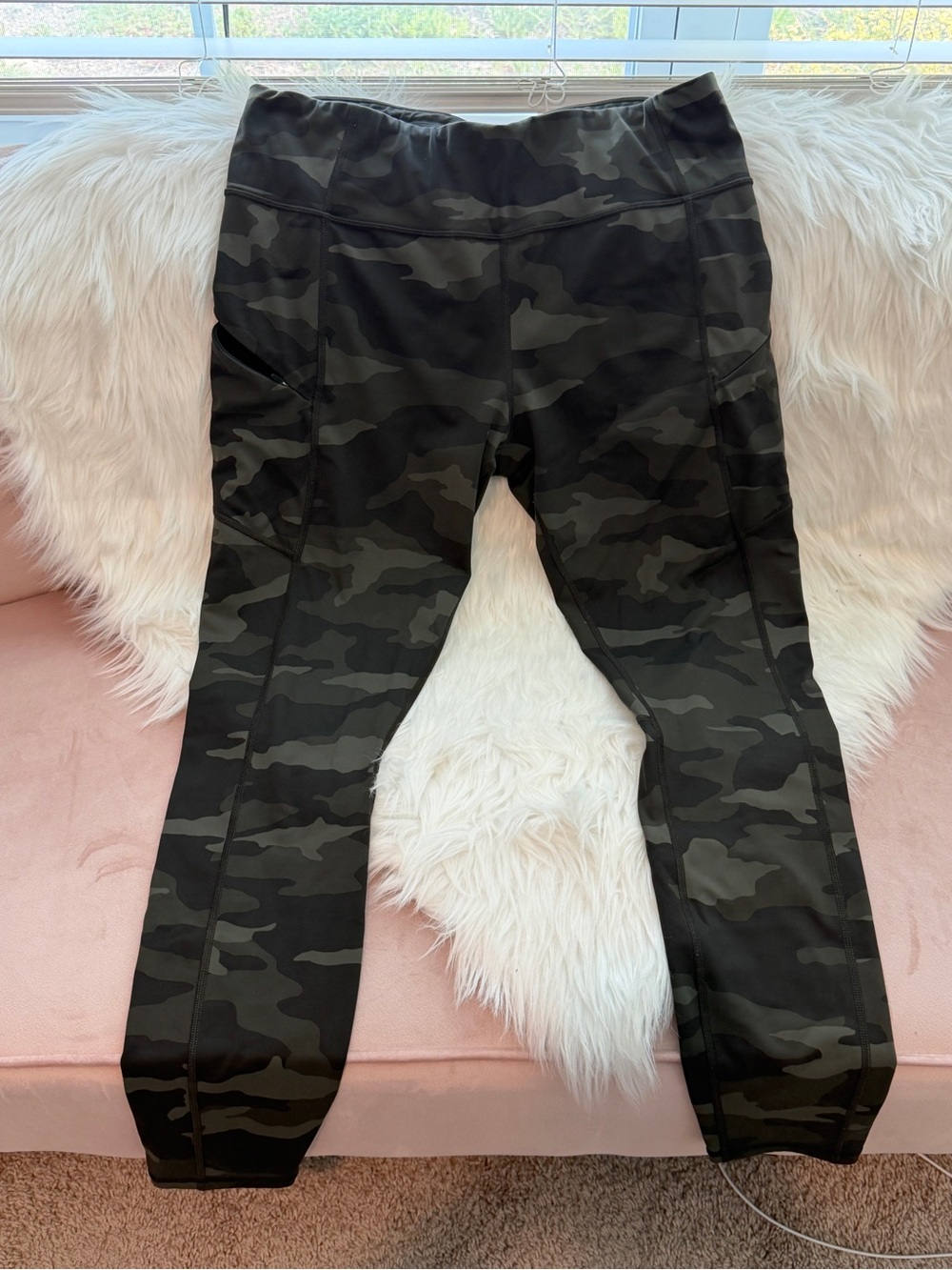 Athleta  Camo Leggings - Black and Gray